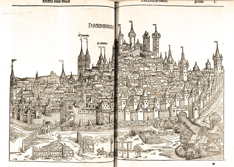 Nuremberg Chronicle, scene of Nuremburg