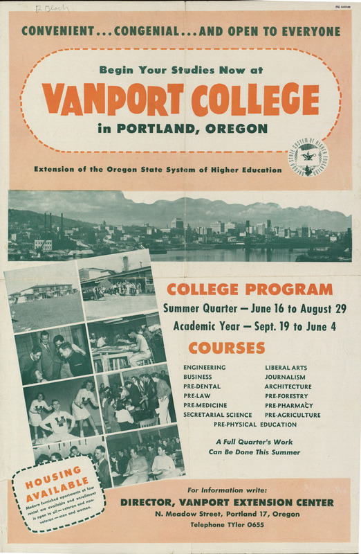 Vanport College Poster