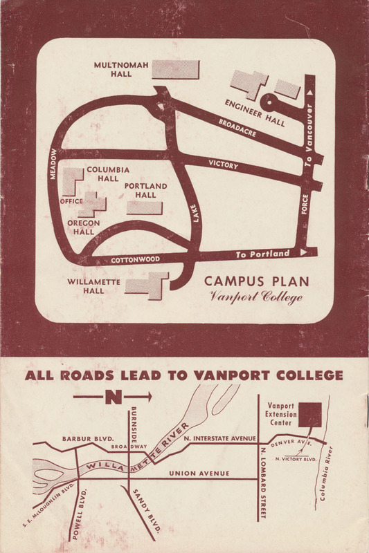 Back cover, Vanport catalog, circa 1948