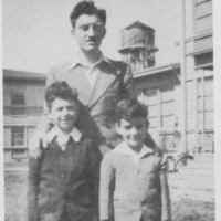 Student with children at Vanport, 1947