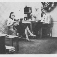Vanport students at home, 1947
