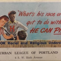 Urban League of Portland Racial and Religious Understanding flyer